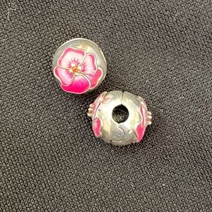 Authentic Pandora Pansy Clips 1 Available